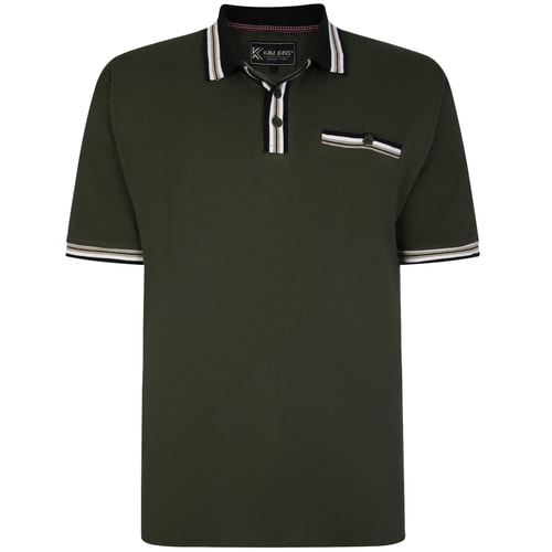 KAM Piqué-Poloshirt in Khaki
